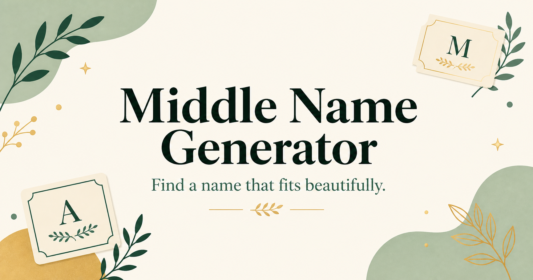 Middle Name Generator — Find the Perfect Name
